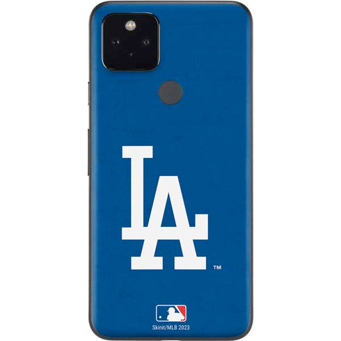 MLB Los Angeles Dodgers - Solid Distressed Google Pixel 5a Skin